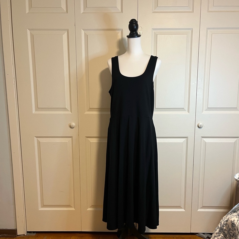 Alfani, women’s scoop neck maxi dress, black, XL